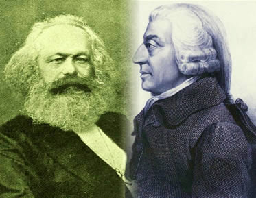 Karl Marx e Adam Smith: pensadores fundamentais das teorias socialistas e liberais